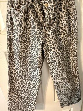 d. jeans Leopard Print Ankle Jeans